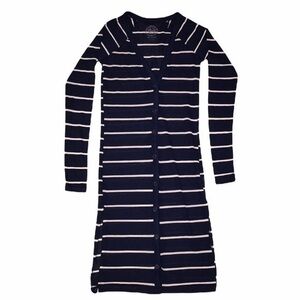 Authentic American Heritage Navy Striped Cardigan